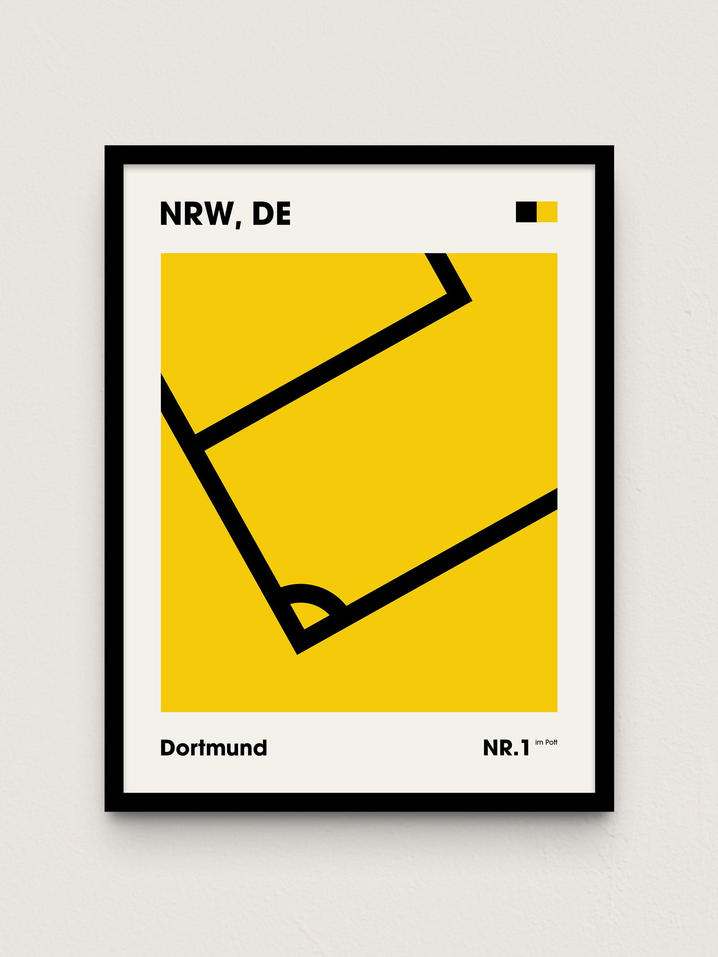 Dortmund - "Eckfahne" Fußballposter