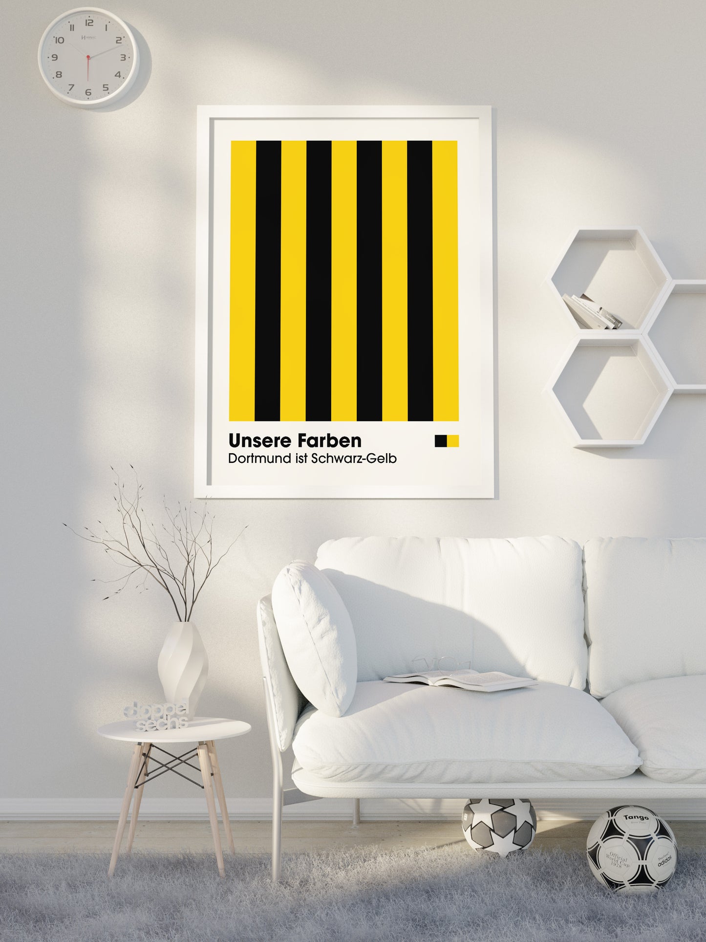 Dortmund - "Farben" Fußballposter
