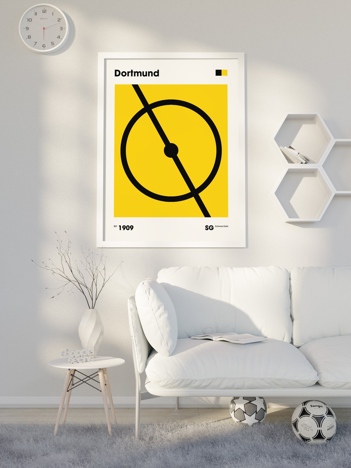 Dortmund - "Mittelkreis" Fußballposter