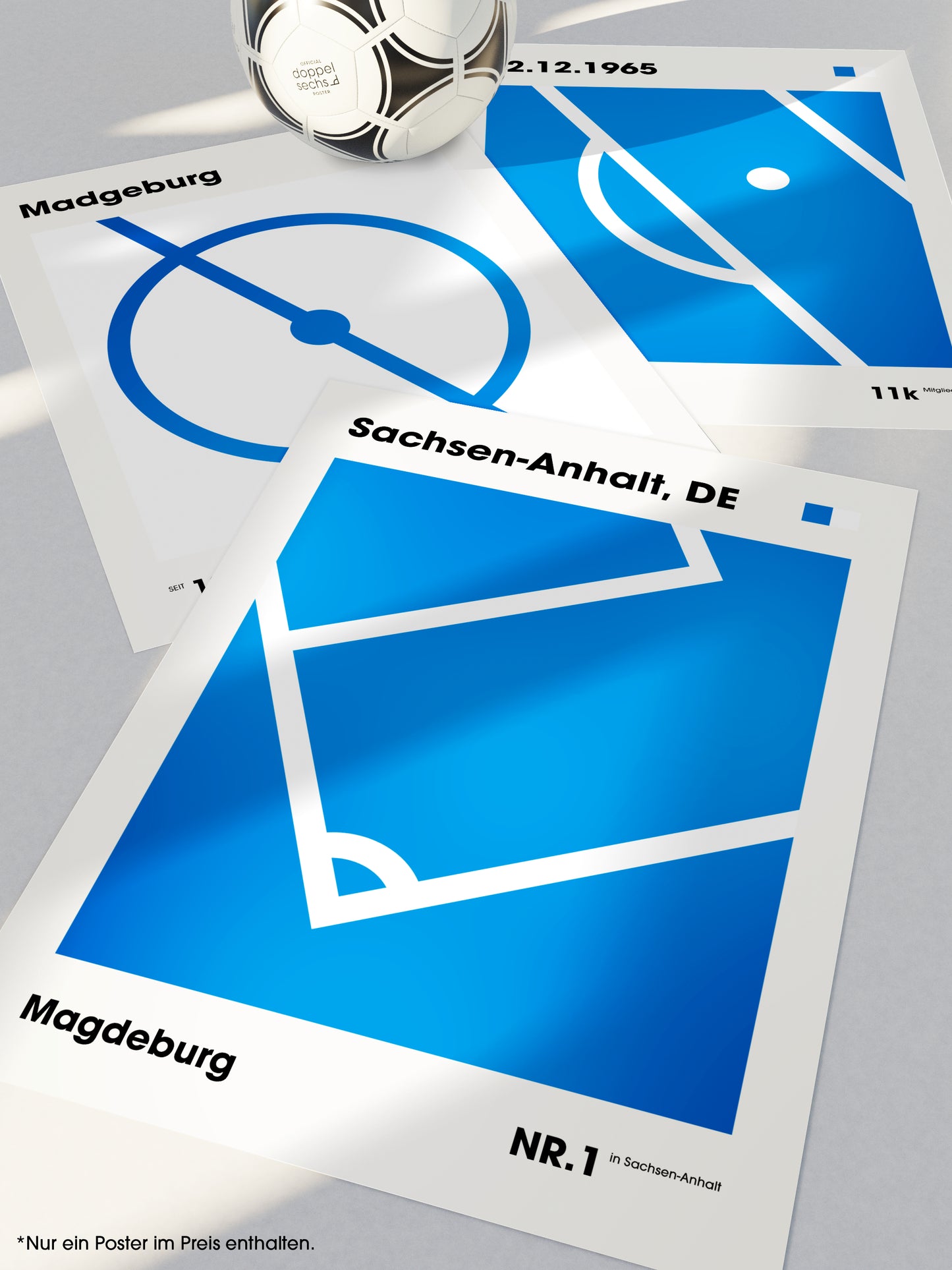 Magdeburg - "Strafraum" Fußballposter
