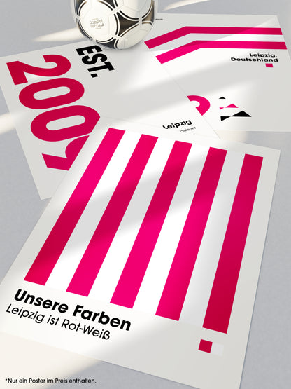 Leipzig - "Farben" Fußballposter