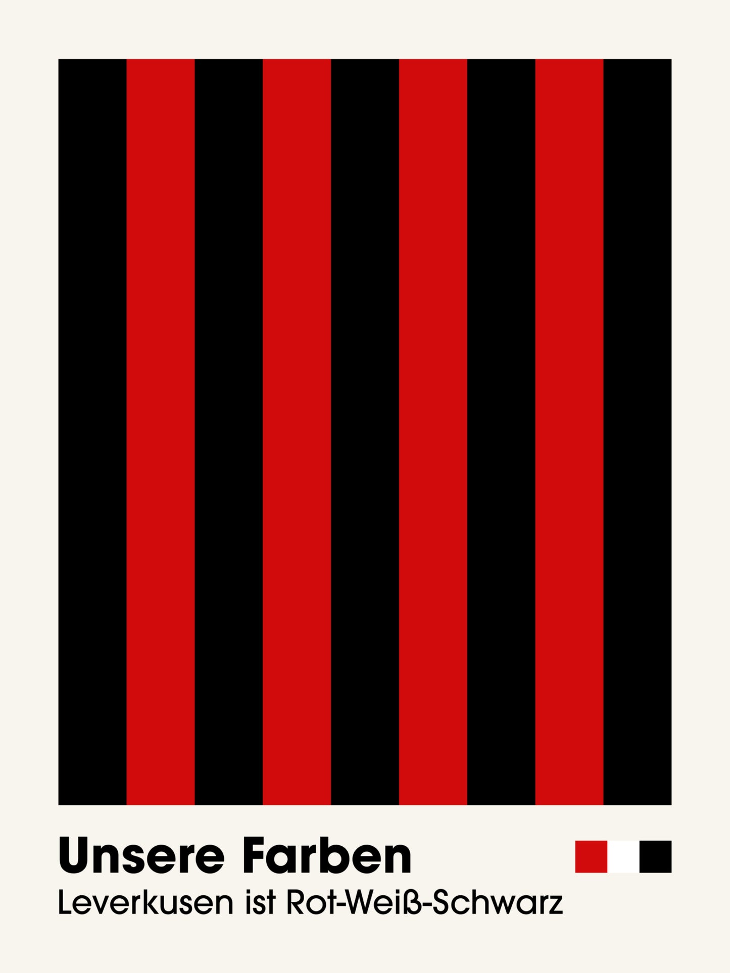 Leverkusen - "Farben" Fußballposter