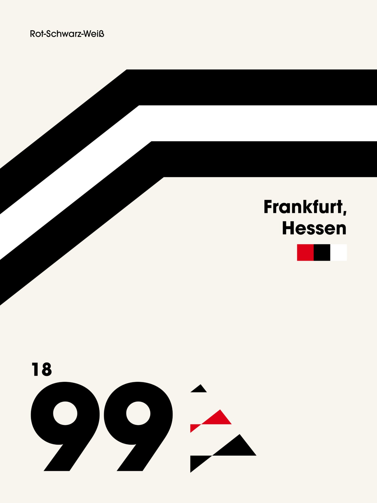 Frankfurt - "Heritage" Fußballposter