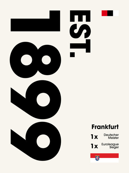 Frankfurt - "Established" Fußballposter