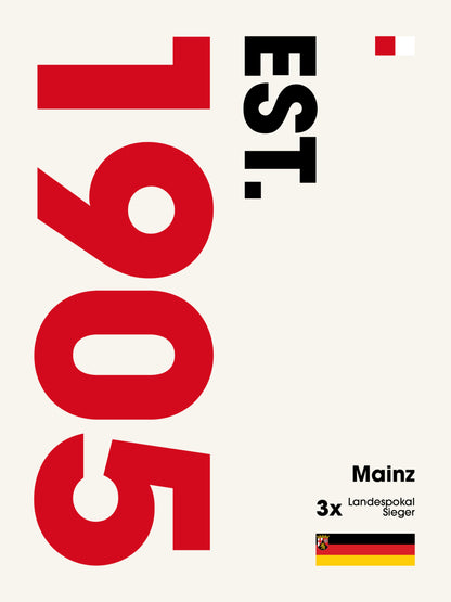 Mainz - "Established" Fußballposter