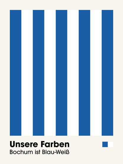 Bochum - "Farben" Fußballposter