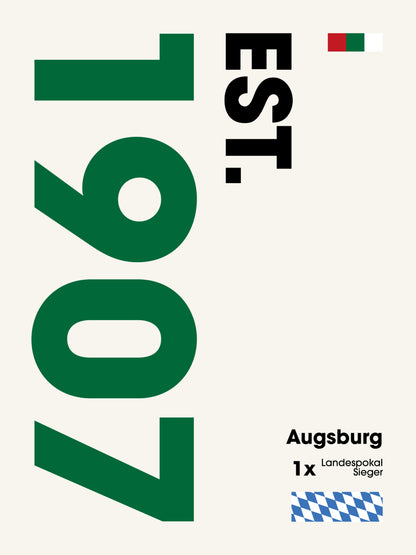 Augsburg - "Established" Fußballposter