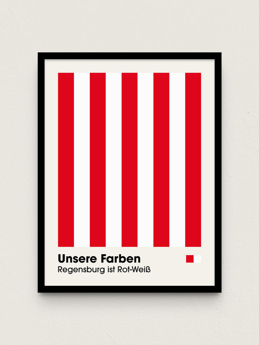 Regensburg - "Farben" Fußballposter