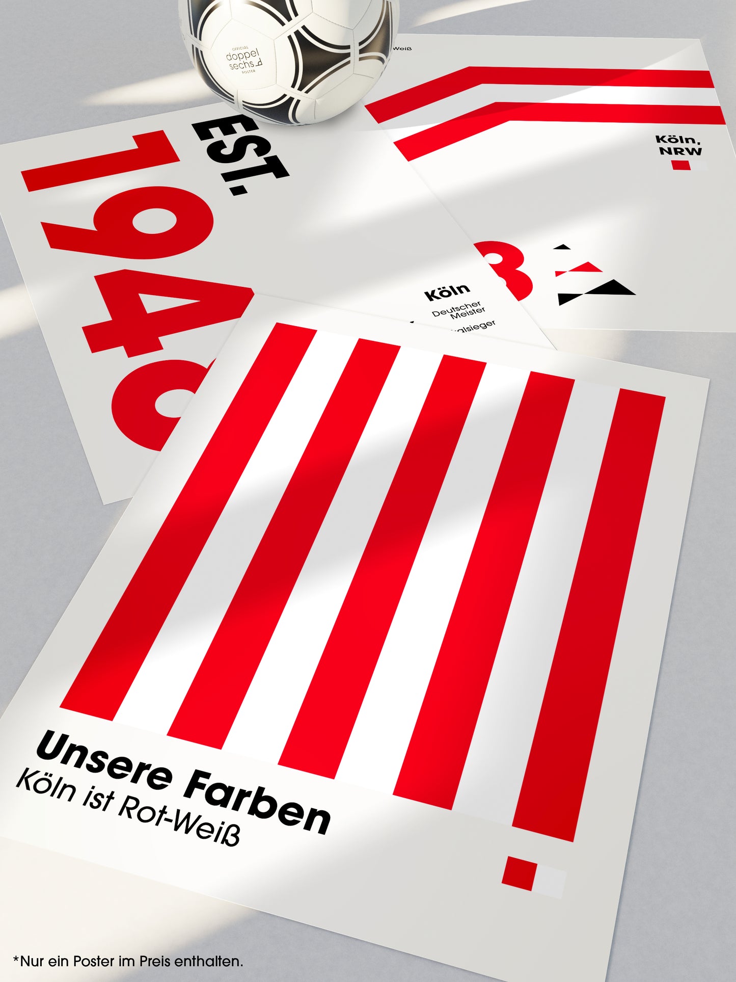 Köln - "Farben" Fußballposter