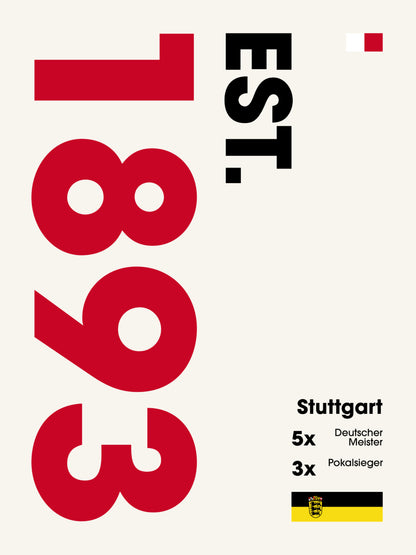 Stuttgart - "Established" Fußballposter