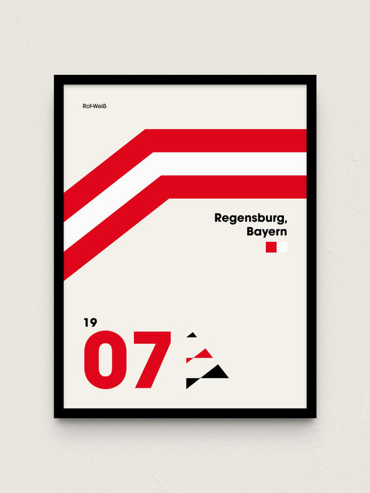 Regensburg - "Heritage" Fußballposter