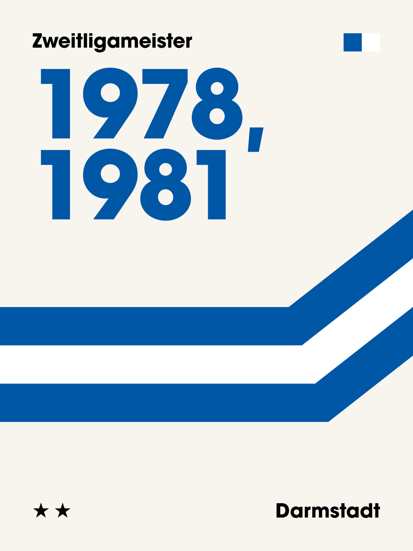 Darmstadt - "Champions" Fußballposter