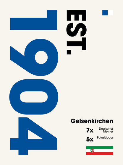 Gelsenkirchen - "Established" Fußballposter