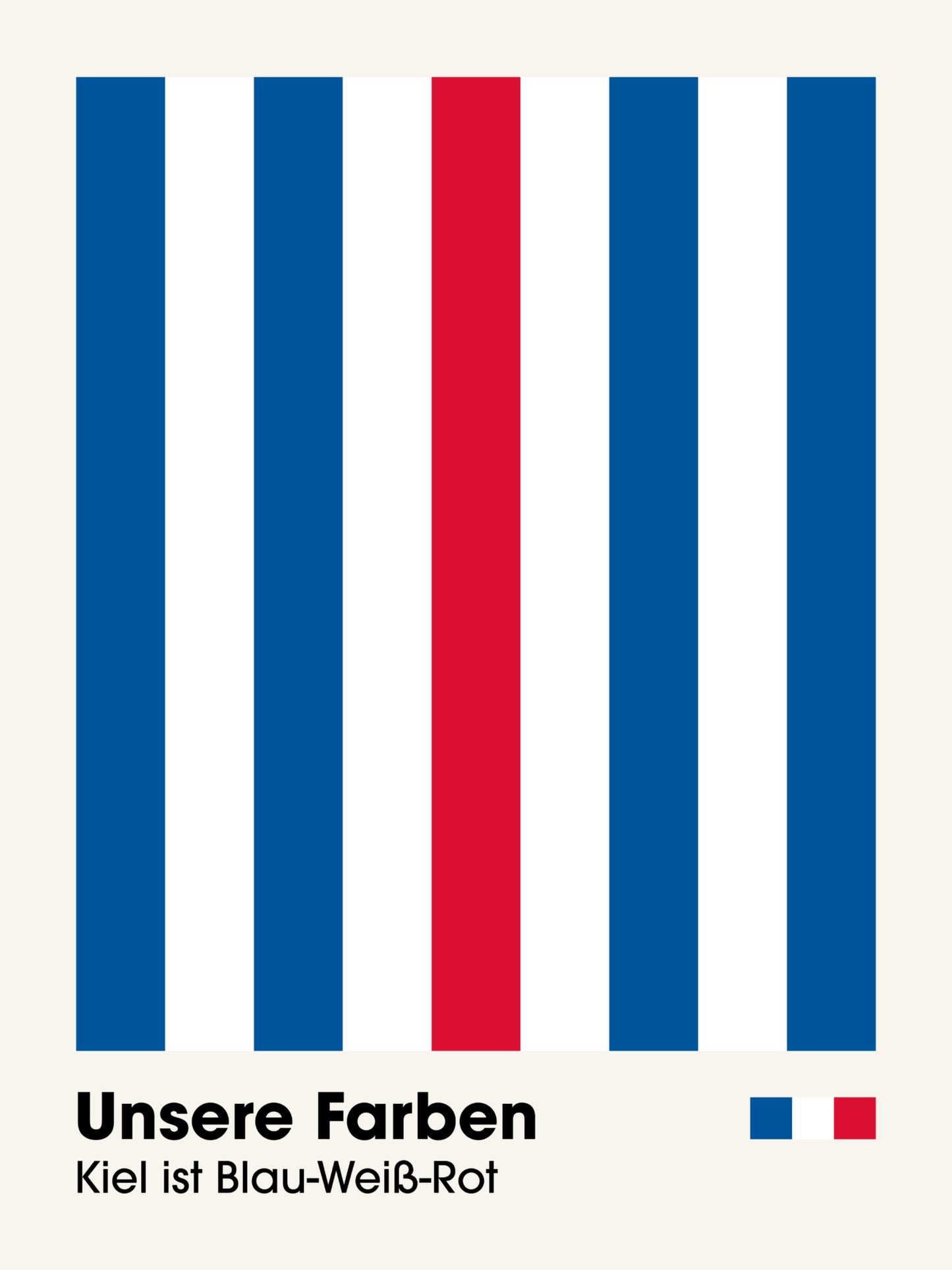 Kiel - "Farben" Fußballposter