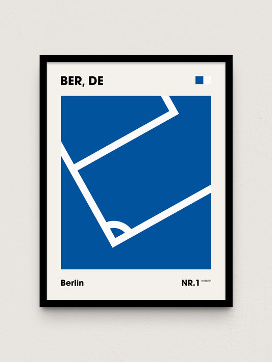 Berlin - "Eckfahne" Fußballposter