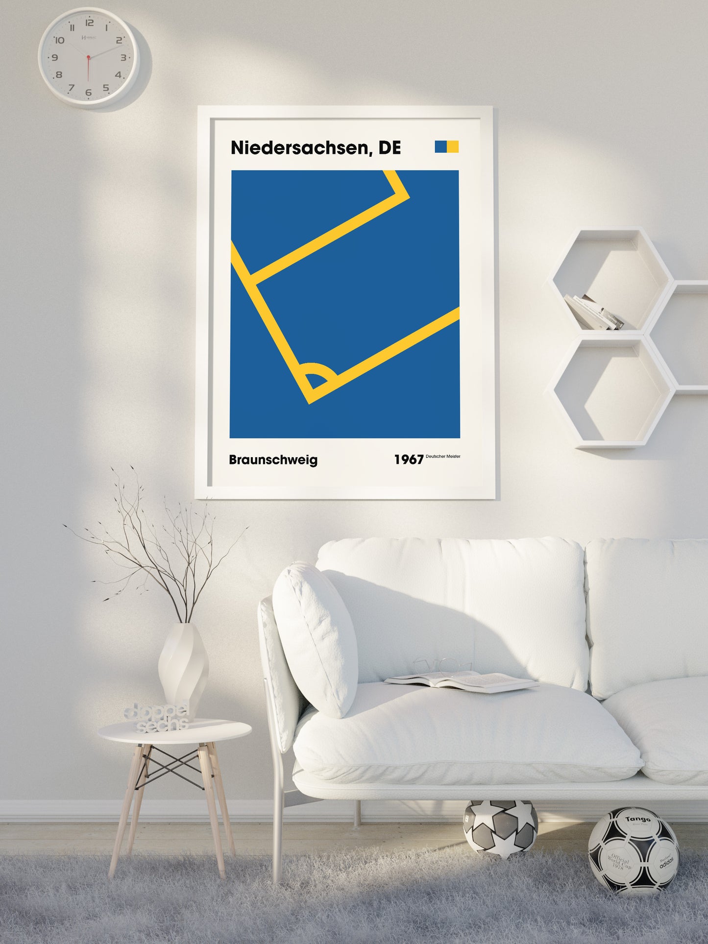 Braunschweig - "Eckfahne" Fußballposter