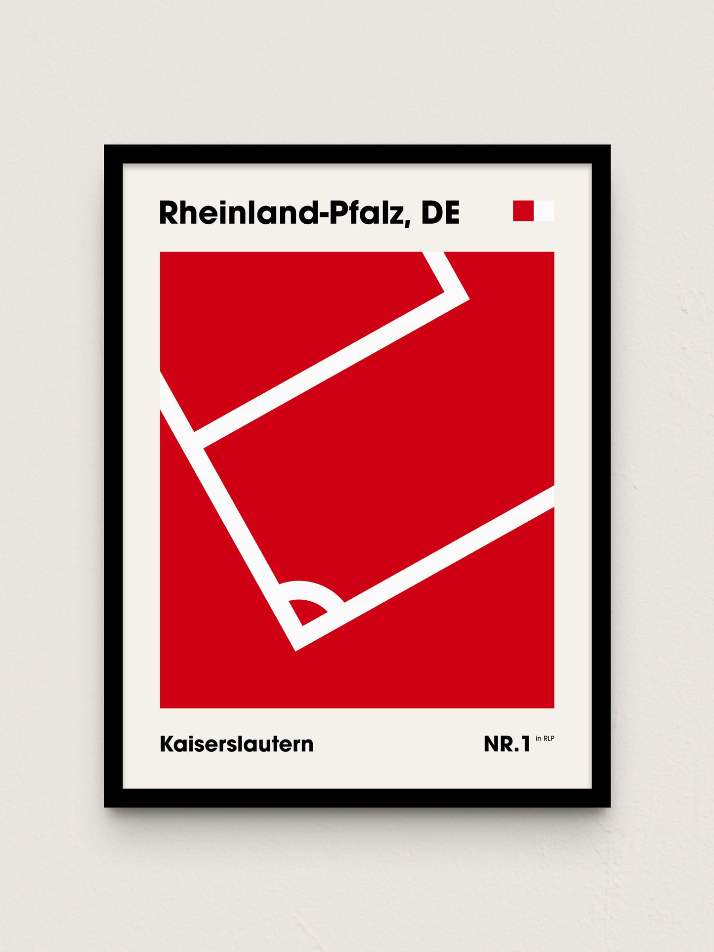 Kaiserslautern - "Eckfahne" Fußballposter