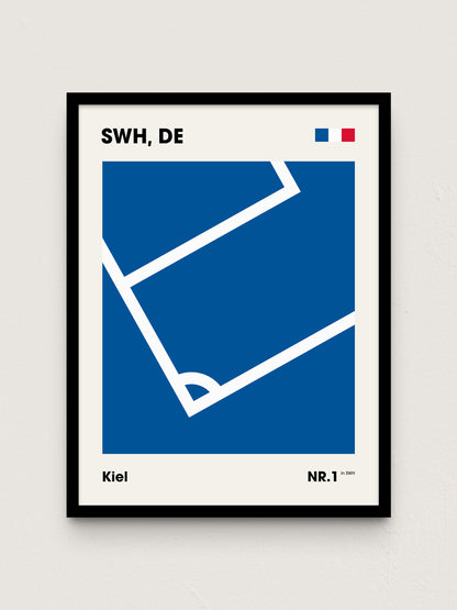 Kiel - "Eckfahne" Fußballposter