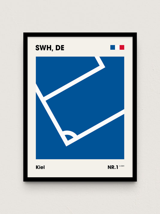 Kiel - "Eckfahne" Fußballposter