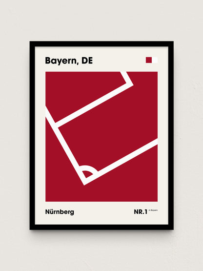 Nürnberg - "Eckfahne" Fußballposter