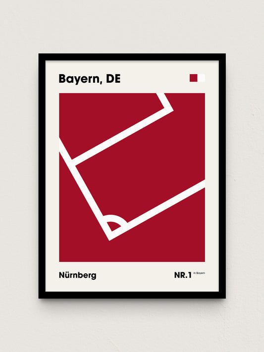 Nürnberg - "Eckfahne" Fußballposter