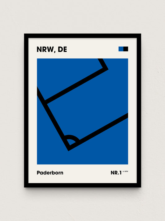 Paderborn - "Eckfahne" Fußballposter