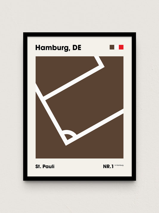 St. Pauli - "Eckfahne" Fußballposter