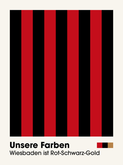 Wiesbaden - "Farben" Fußballposter