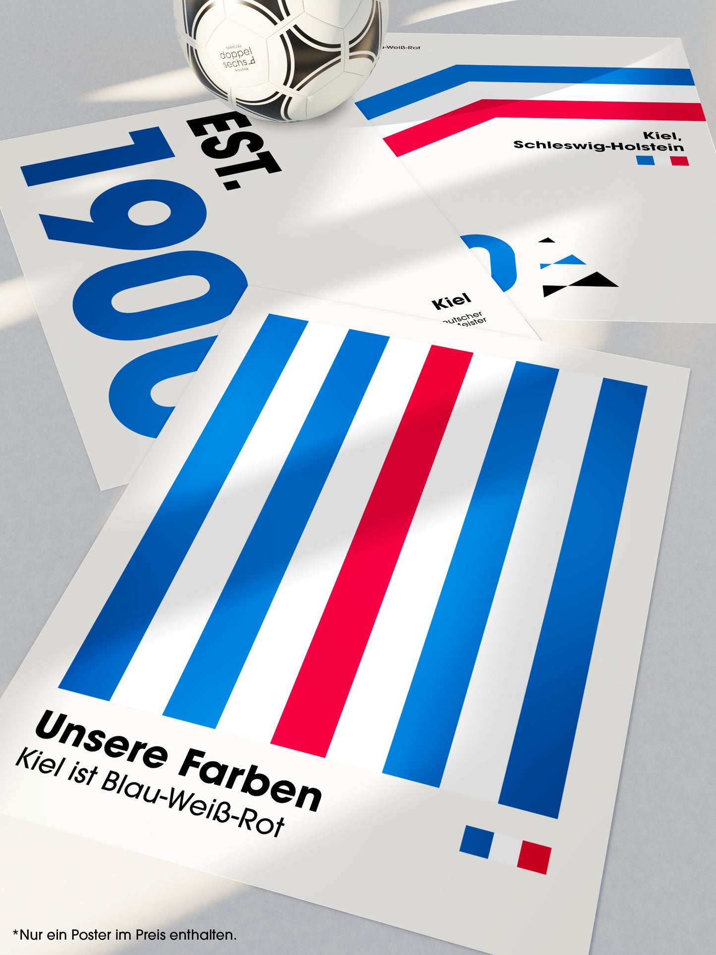 Kiel - "Farben" Fußballposter