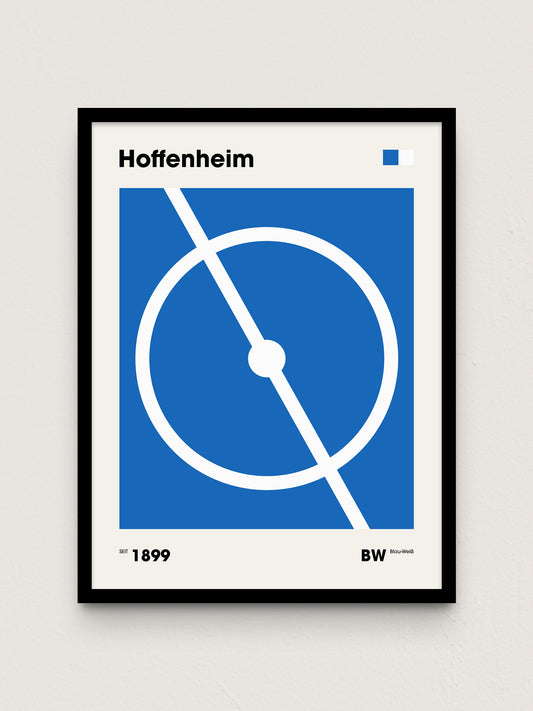 Hoffenheim - "Mittelkreis" Fußballposter