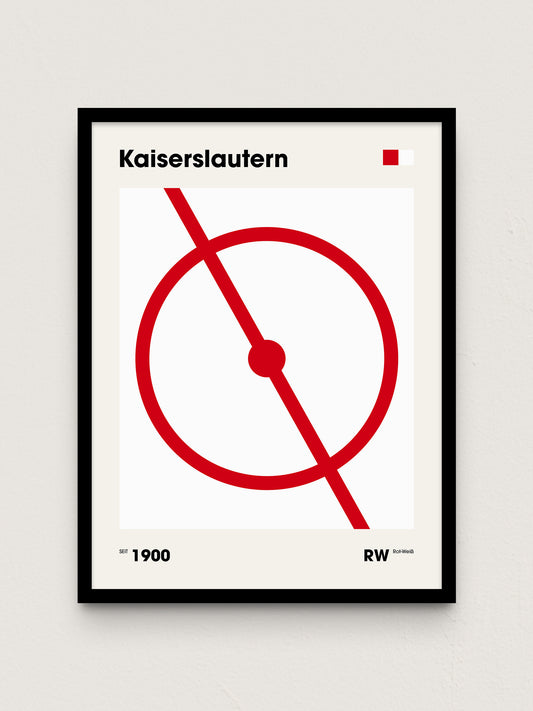 Kaiserslautern - "Mittelkreis" Fußballposter
