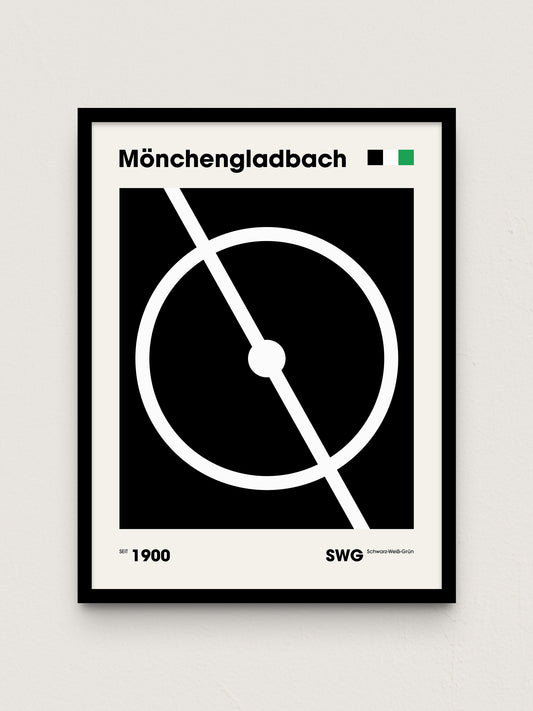 Gladbach - "Mittelkreis" Fußballposter