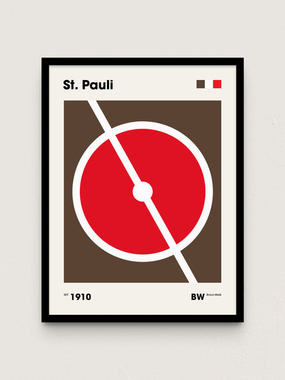 St. Pauli - "Mittelkreis" Fußballposter