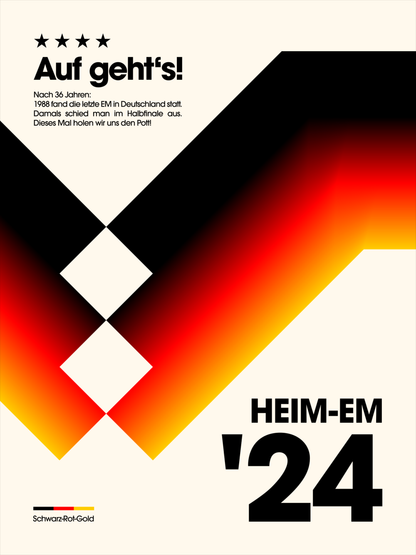 Deutschland - "Heritage" EM-Special Fußballposter