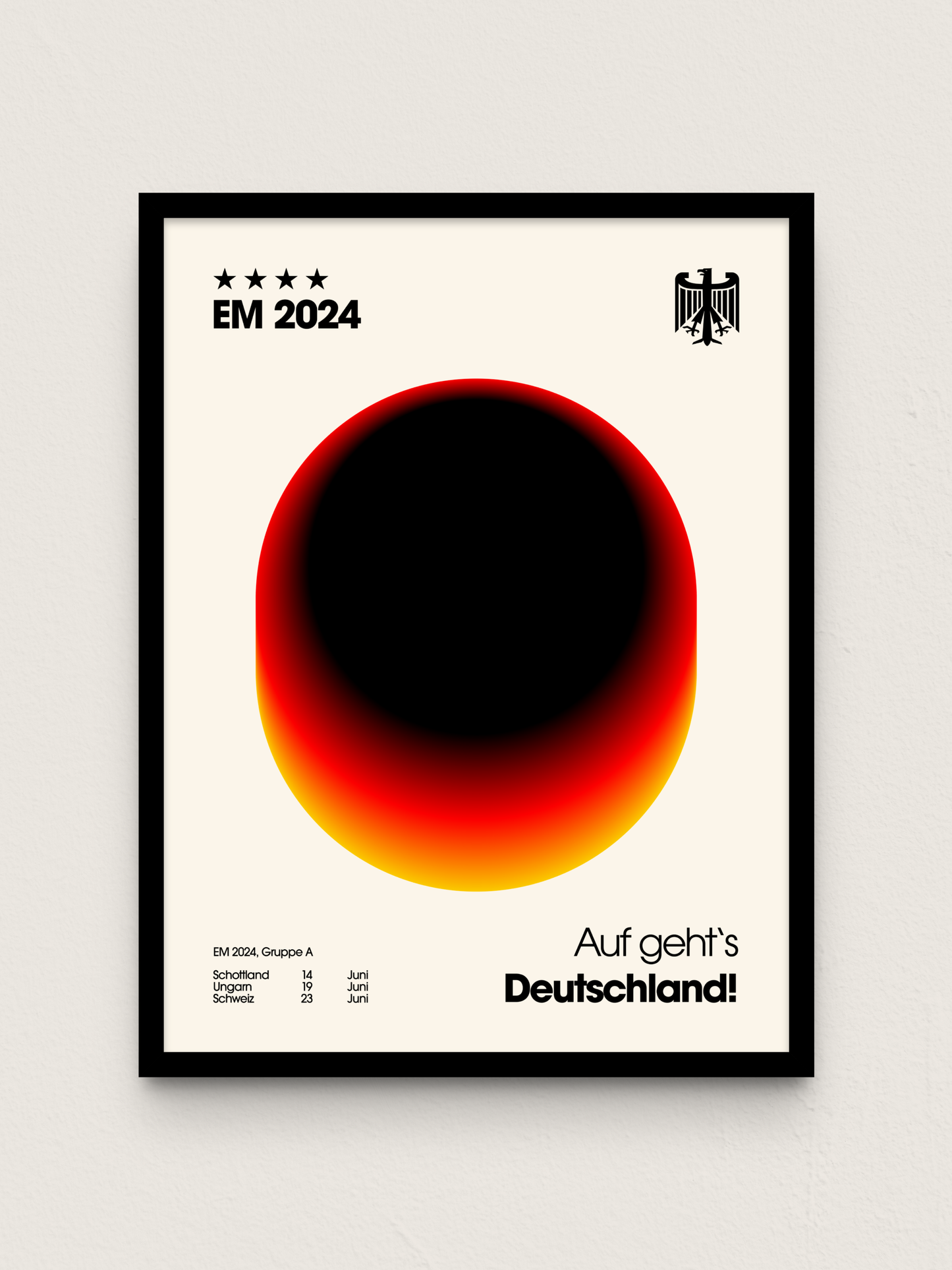 Deutschland - "Kreis" EM-Special Fußballposter