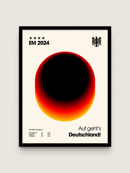 Deutschland - "Kreis" EM-Special Fußballposter