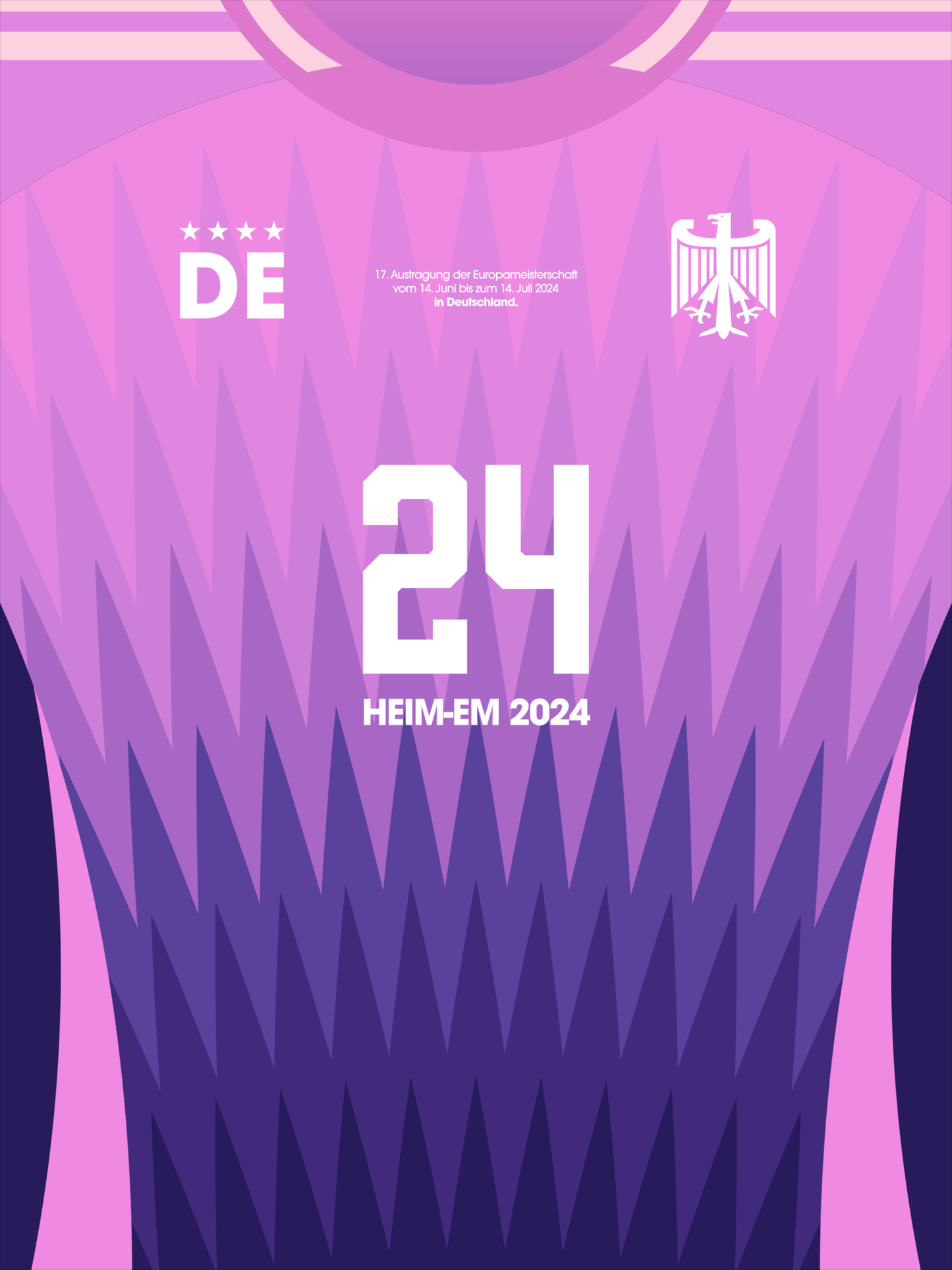 Deutschland - "Pinkes Trikot" EM-Special Fußballposter