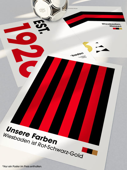 Wiesbaden - "Farben" Fußballposter