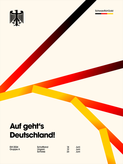 Deutschland - "Helix 2" EM-Special Fußballposter