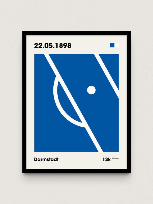 Darmstadt - "Strafraum" Fußballposter