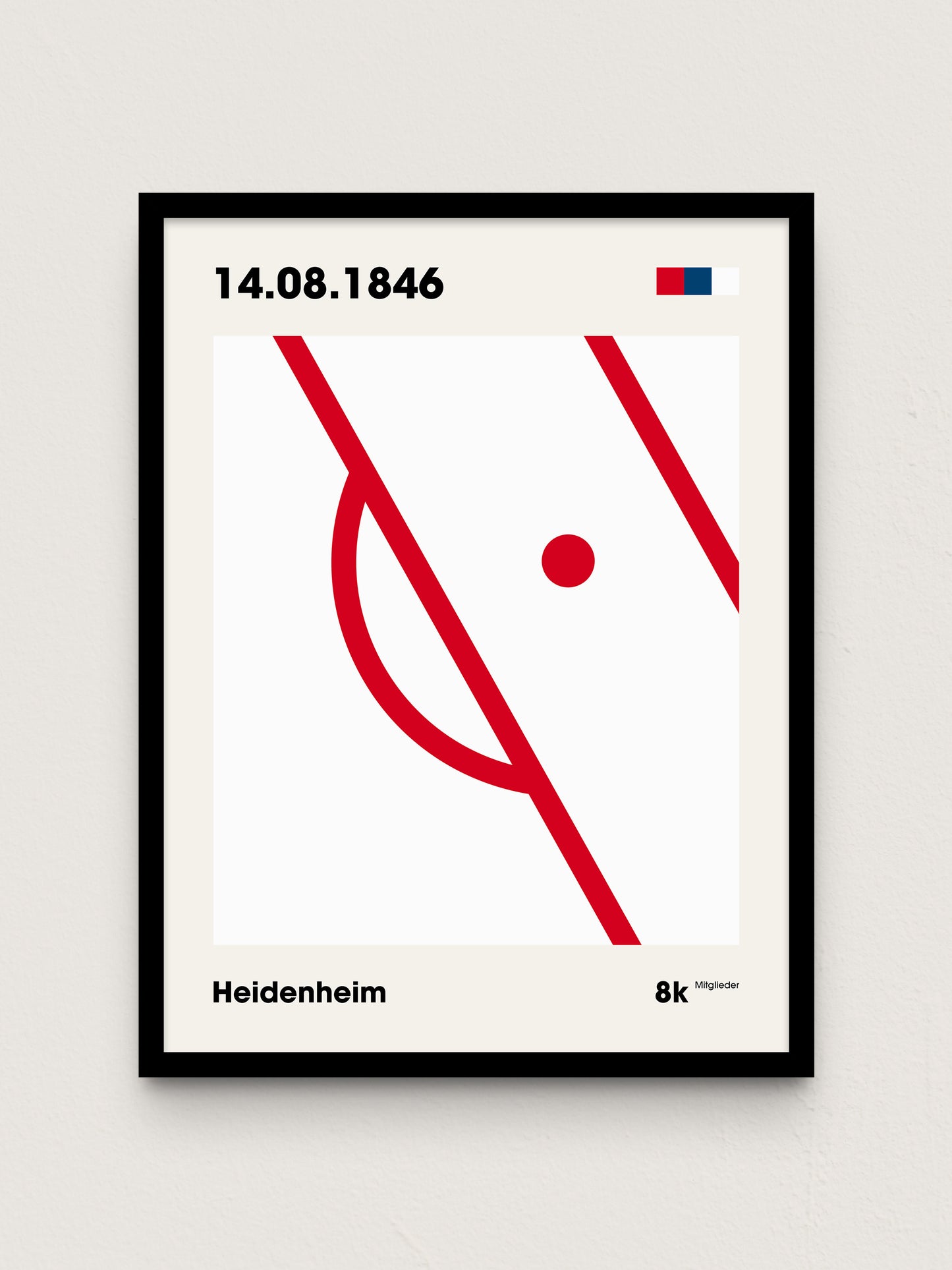 Heidenheim - "Strafraum" Fußballposter