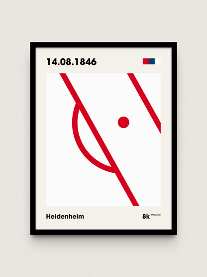 Heidenheim - "Strafraum" Fußballposter