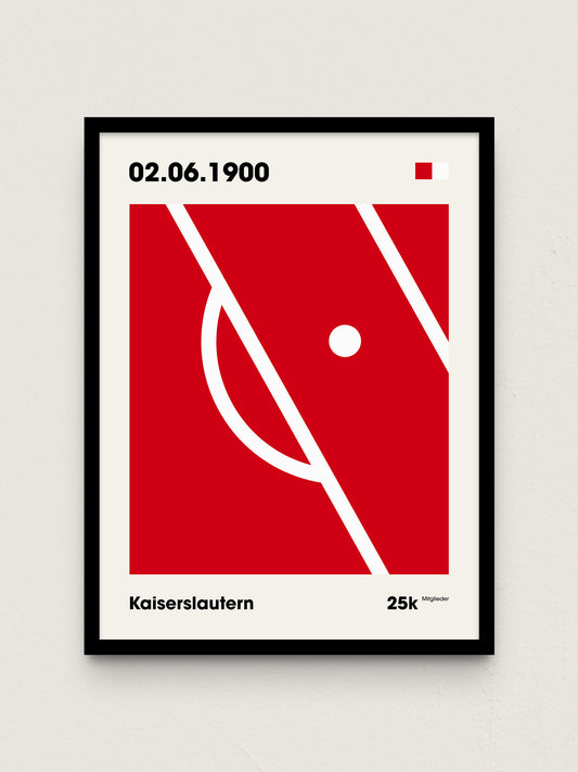 Kaiserslautern - "Strafraum" Fußballposter
