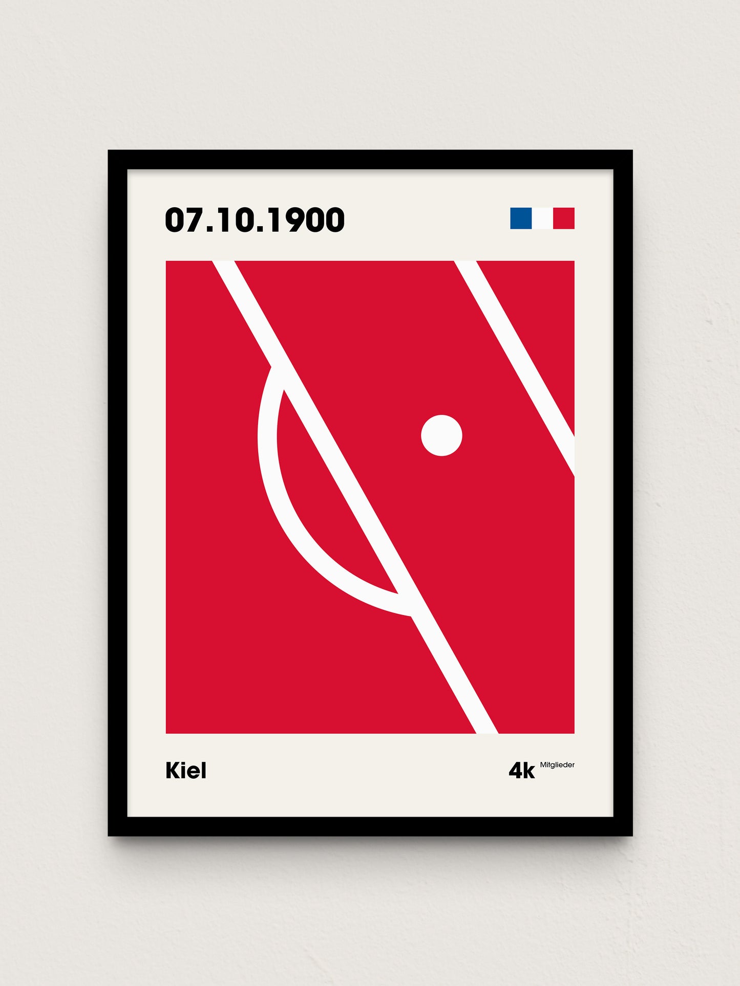 Kiel - "Strafraum" Fußballposter