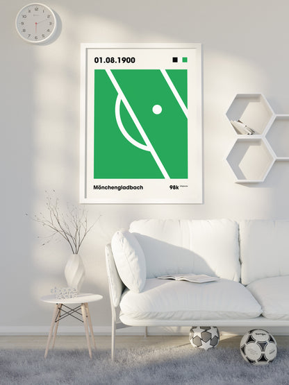 Gladbach - "Strafraum" Fußballposter