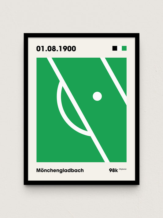 Gladbach - "Strafraum" Fußballposter