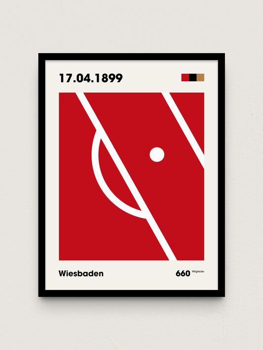 Wiesbaden - "Strafraum" Fußballposter