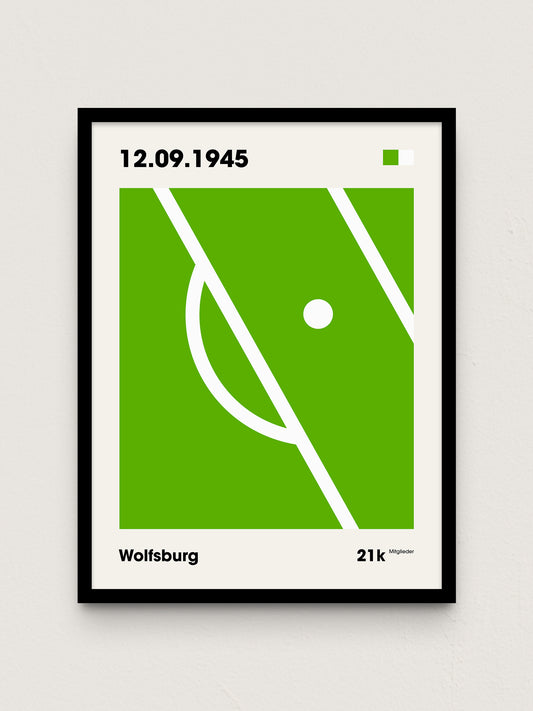 Wolfsburg - "Strafraum" Fußballposter