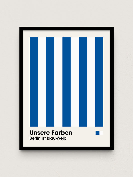 Berlin - "Farben" Fußballposter
