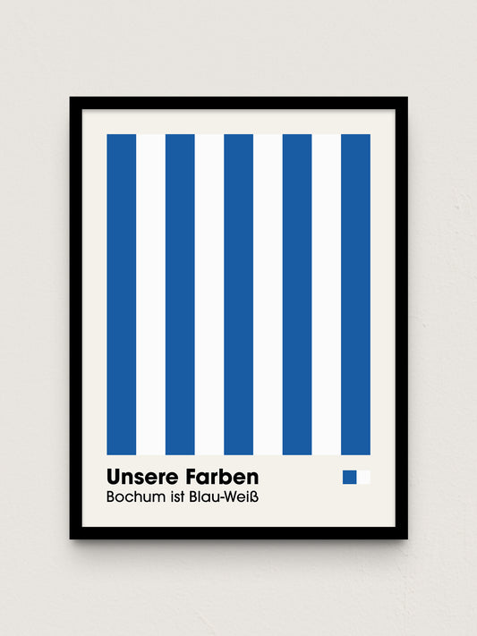 Bochum - "Farben" Fußballposter